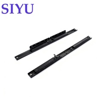 Mécanisme de table extensible en acier laminé à froid pour meubles Roulement à billes Composé de métal Salle à manger Glissière de table d'extension de 48 mm pour table