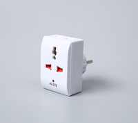 Konverter steker adaptor perjalanan, colokan Inggris 13A steker multi-guna dengan lampu indikator