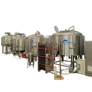 Equipamento de microcerveja 300l, equipamento de fabricação de cerveja artesanal de 500l, equipamento de cerveja 10hl