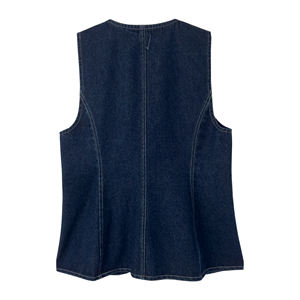 سترات وصدريات نسائية مخصصة من الشركة المصنعة ODM زر ذهبي مصمم خصيصًا للعمل المكتبي سيدة صدرية أنيقة للنساء - Product Image 2