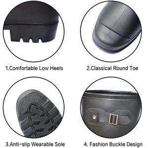 أحذية للرجال والنساء مريحة ناعمة مانعة للانزلاق منتصف الساق أحذية مضادة للماء - Product Image 5