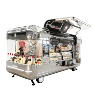 Candy & Snack AVIA Single Decker Bus Dining Cart Food Trailer <b>Drink</b> <b>Bar</b> Truck Aluminum Fiberglass Manufacturer Direct Sales - Product Image 3