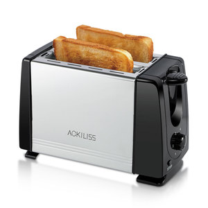 ACKLIISS 650W <span class=keywords><strong>Tostadora</strong></span> eléctrica de <span class=keywords><strong>dos</strong></span> rebanadas con diseño de ranura para tarjeta Carcasa compacta de superficie fácil de limpiar para el desayuno diario - Product Image 1