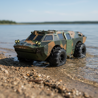Nouveau véhicule blindé amphibie RC haute vitesse - Camion militaire tout-terrain étanche 2.4G pour garçons
