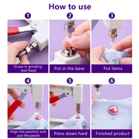 Machine à perler manuelle Hongcai Mini DIY pour la pose de perles, outil de façonnage manuel pour la fixation de perles à domicile