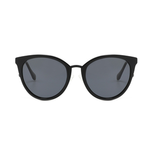 Gafas de sol tipo ojo de gato para mujer, montura completa, protección UV400, montura negra, protección solar, estilo adulto - Product Image 1