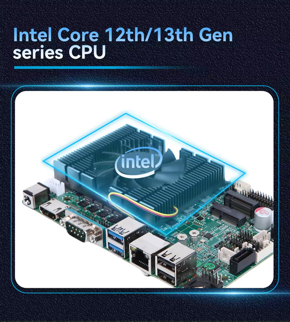 Intel Core 12th 13th Industrial Control Motherboards Support DP VGA LVDS Multi-serial Port Industrial Computer Motherboards