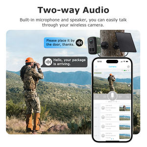 SECTEC kamera keamanan kamuflase Mini ukuran 4G kartu Sim kamera tersembunyi Mini luar ruangan PIR deteksi manusia kamera baterai surya - Product Image 5