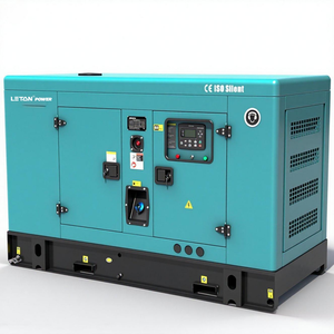 Générateur diesel électrostatique silencieux ouvert LETON 15KW 20KW à refroidissement par eau, prix du générateur diesel électrique portable silencieux - Product Image 1