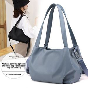 Bolso Tote Multifuncional de Nailon de Alta Calidad para Mujer, Bolso Bandolera Casual de un Solo Hombro, Color Sólido, Estilo Coreano - Product Image 2