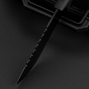 Cuchillo de pesca de hoja fija, tipo Bowie, para actividades al aire libre y camping, de acero inoxidable con mango de plástico, grosor de 4 mm - Product Image 5