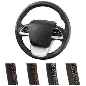 Cubierta de <span class=keywords><strong>volante</strong></span> de coche de cuero de microfibra deportiva para <span class=keywords><strong>Toyota</strong></span> <span class=keywords><strong>Prius</strong></span> 4 Mirai <span class=keywords><strong>Prius</strong></span> Prime 2015-2022 modelos compatibles 2016-2020 - Product Image 2