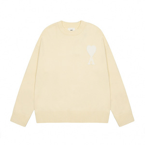 Xưởng sản xuất bán buôn áo len nam dệt kim, áo len họa tiết chữ tình yêu, áo len chui đầu unisex - Product Image 6