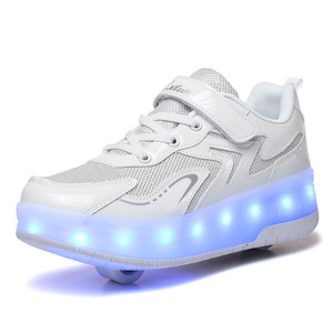 Chaussures à roulettes en mesh pour enfants avec roues lumineuses, équipement de skate lumineux pour enfants - Product Image 5