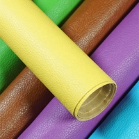 Tissu en cuir auto-adhésif multi-usage Grain de litchi Cuir PVC auto-adhésif pour la réparation de canapés, le rembourrage et la décoration murale