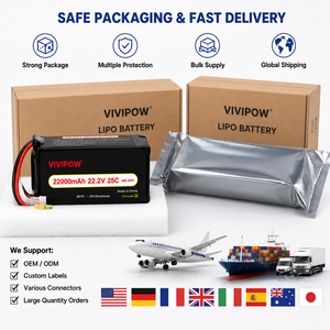 Batterie industrielle pour drone 22000 mAh 6S 25C haute puissance, haute qualité, légère, pour drone, batterie lithium-ion longue durée de vie - Product Image 6