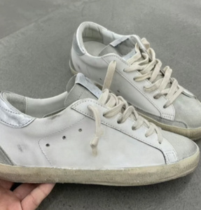 Scarpe da passeggio casual in vera pelle di pecora stile designer, con lacci, per esterni, da skate, con suola antiscivolo, ammortizzanti e leggere - Product Image 4