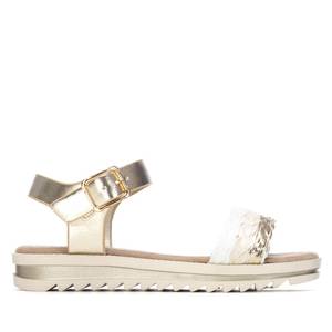 Xti Girls' Sandal 153124 Gold Color Air Heel Height 2,5 Cm Cut 34 <b>Flat</b> Sandals - Product Image 1