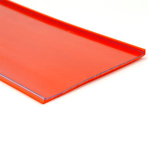 מדף סופרמרקט dustproof <span class=keywords><strong>pvc</strong></span> תווית רצועה דו צדדית דבק שטוח מחיר פלסטיק 110 מ "מ רחב פס כרטיס שקוף - Product Image 3