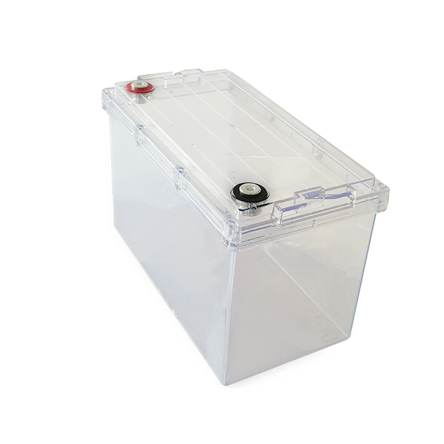 IP67 Waterproof clear 12V 100AH Battery Box ABS Plastic Battery Storage case ES12-100A with M8 Terminal