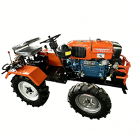Mini Tractor de 4 Ruedas Multifuncional para Arrozales y Terrenos Secos