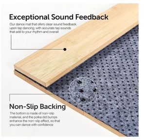 Pista de Baile Portátil de Madera de Bambú Personalizada para Cualquier Superficie con Bolsa de Almacenamiento, Tapete de Baile Sólido para Flamenco - Product Image 3