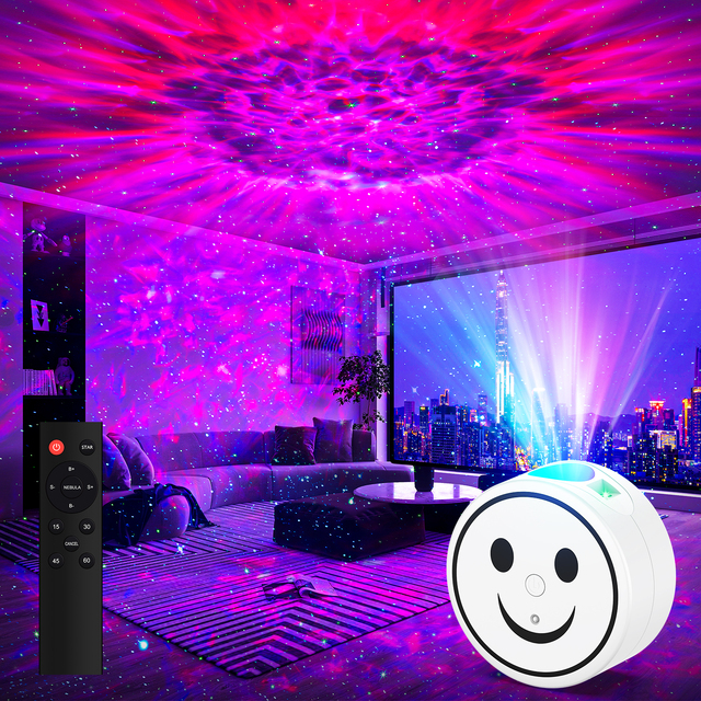 Modern ABS Body Smart Night Light Remote Control Star Projector RGB Mini Projector Led Light