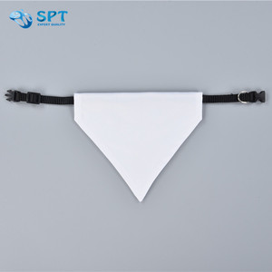 بالجملة قابل للتعديل فارغة التسامي مثلث الحيوانات الأليفة وشاح الكلب العصابات طويلة البوليستر مع مشبك مع طوق - Product Image 2