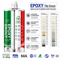 Mortier époxy bicomposant OEM couleur personnalisée, mastic pour carrelage, marque privée, 22 couleurs disponibles, livraison OEM en 45 jours, fabricant