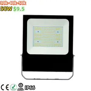 CE ROHS IP66 IK08 50w led flood light CCT قابل للتحديد 3000 كلفن/4000 كلفن/5000 كلفن إضاءة خارجية flood light led