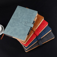 Carnet en cuir A5 de qualité supérieure avec fermeture à boucle magnétique Journal de journal personnalisable pour l'usage personnel de bureau d'école