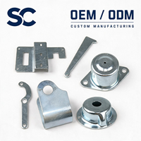 Support d'angle en L à quatre trous en alliage d'aluminium OEM ODM personnalisé, estampage métallique zingué, fourniture en vrac de quincaillerie