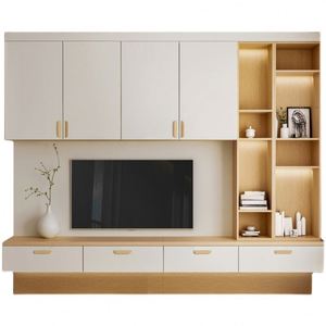 Modern Design Laser TV Projector Cabinet <b>Suspended</b> LED Wall Unit with Wall Cabinet TV Rack - Product Image 5