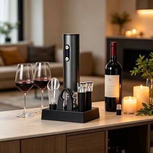 Meilleures ventes - Coffret cadeau d'ouvre-bouteille électrique miniature rechargeable avec base de rangement - Ouvre-bouteille à vin - Product Image 6