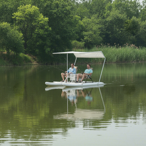 <span class=keywords><strong>Catamaran</strong></span> gonflable en PVC, yacht à moteur, croisière avec moteur hors-bord électrique, équipement de loisirs aquatiques gonflable pour passagers - Product Image 1