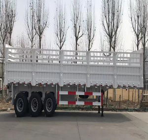 ZHONGSHENGTIANQI ganado caballo remolque valla 4 ejes Material de acero carga semirremolque 150 KG carga útil 1530x670x930 al aire libre - Product Image 4