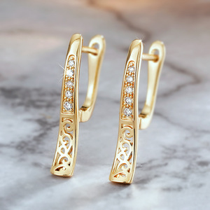 Pendientes de Oreja Huecos para Mujer, Estilo Francés, Accesorios para el Día a Día - Product Image 2