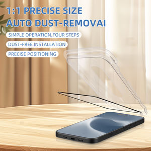 ชุดติด<span class=keywords><strong>ฟิล์ม</strong></span>กระจกนิรภัยแบบไม่ต้องใช้ฝุ่น <span class=keywords><strong>ติด</strong></span>ตั้งง่าย พร้อมอุปกรณ์ช่วย<span class=keywords><strong>ติด</strong></span> สำหรับโทรศัพท์มือถือ iPhone และ Samsung - Product Image 6