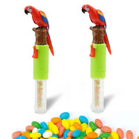 Dier Snoep Vullen Speelgoed Hand Snoepjes Groothandel Wiggle En Giggle Rode Papegaai Speelgoed Snoep Confeitaria