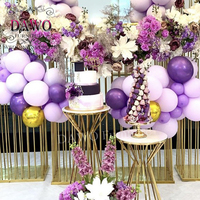 Mini table à gâteau, 3 pièces, en acier inoxydable or, socle en verre, location de fête, mariage