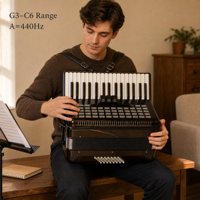 Accordéon à 30 touches et 48 basses, cadre en érable, accordéon à clavier pour débutants, OEM personnalisé