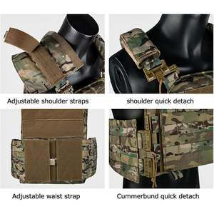 Chaleco táctico VAv YAKEDA con sistema PALS Molle de liberación rápida y ajustable para caza al aire libre y equipo de supervivencia. - Product Image 6