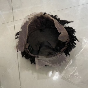 Perruque abordable 13x4 Lace Front <span class=keywords><strong>coupe</strong></span> Pixie, <span class=keywords><strong>cheveux</strong></span> humains brésiliens naturels bouclés Pixie, densité 180%, pré-épilée pour femmes noires - Product Image 6