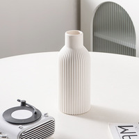 Vase à fleurs séchées en céramique blanche, moderne, simple et créatif Article décoratif pour la maison Salon Meuble TV