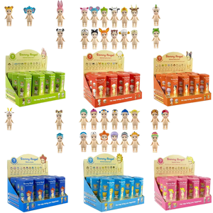 Ensemble de 12 mini figurines d'<span class=keywords><strong>action</strong></span> ange mignon décorations de téléphone de voiture en PVC et boîte aveugle jouet <span class=keywords><strong>cadeau</strong></span> ornements de dessin animé Anime - Product Image 1