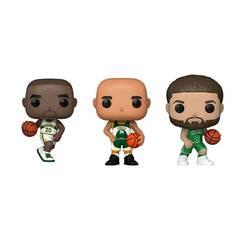 PVC orang terkenal pemain sepak bola patung sepak bola NBA pemain basket Action figure OEM koleksi Mini vinil figur olahraga