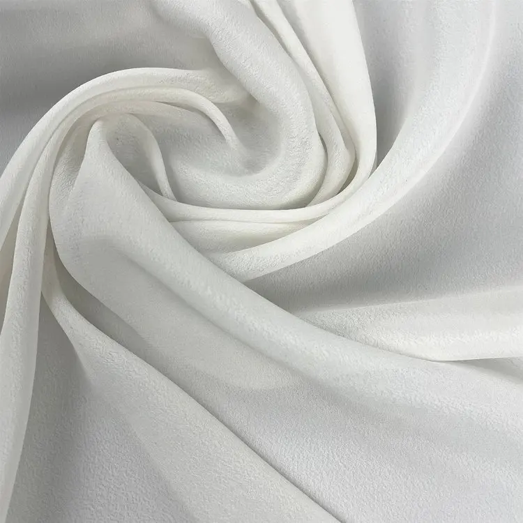 silk viscose crepe de chine 16mm viscose crepe for dress 30%silk 70%viscose crepe silk fabric