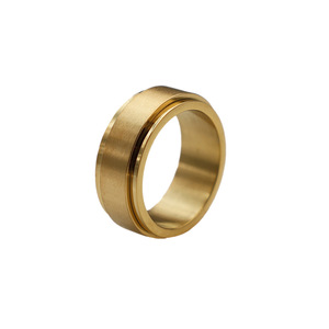 Plain Band Brushed <b>Titanium</b> Steel Rotating <b>Ring</b> Unisex Fashion <b>Rings</b> Engagement Jewelry - Product Image 5
