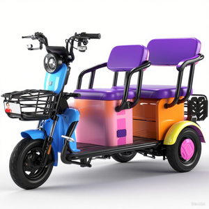 Triciclo Eléctrico de 600W con 48V 20A y 50km de Autonomía Extendida, Estructura de Acero Estable, Perfecto para Desplazamientos y Recreación de Adultos - Product Image 1
