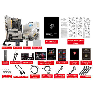 Msi meg z590 placa-mãe gaming edition dourado, com wi-fi 6e & genuíno 24k suporte de memória <span class=keywords><strong>ddr4</strong></span> - Product Image 6